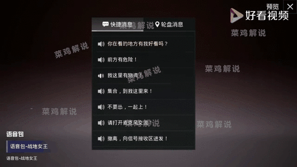 和平精英语音包设置流程