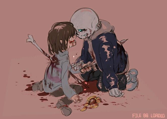 传说之下sans和frisk漫画截图3