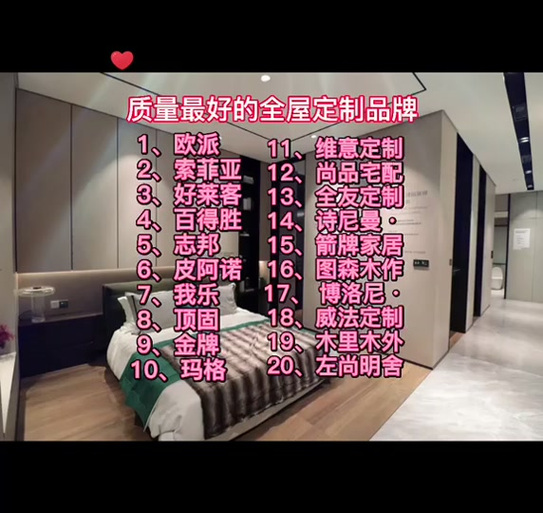 全友和欧派全屋定制哪个更好