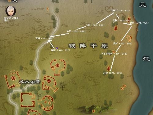 完美世界一盏小签坐标