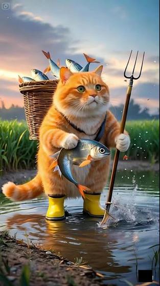 让猫触屏捕鱼的游戏
