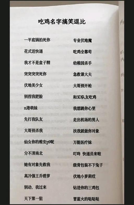 吃鸡cp名字一对 吃鸡cp名字一对