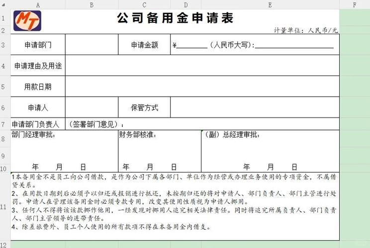 备用金审批流程