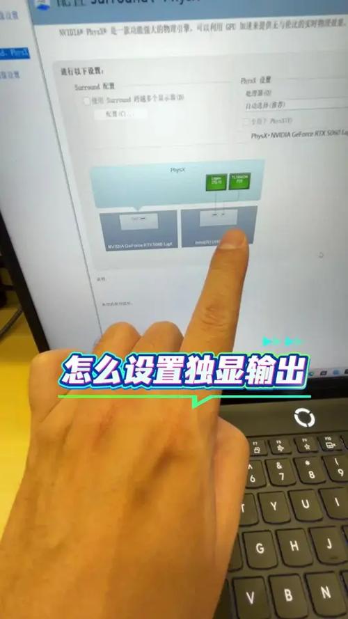 如何显示器1使用独显