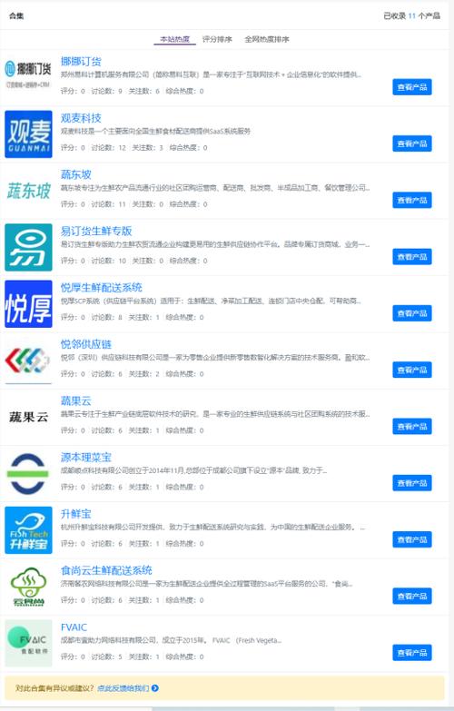 生鲜配送系统软件前5名