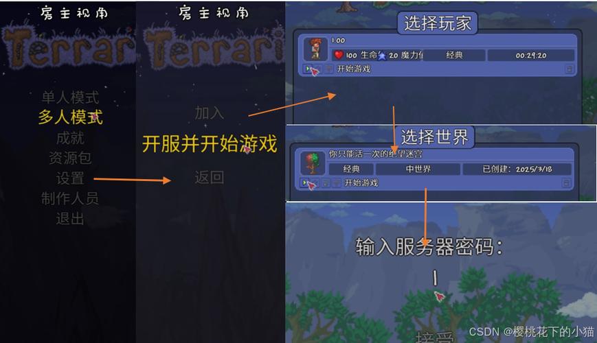 泰拉瑞亚远程联机方法
