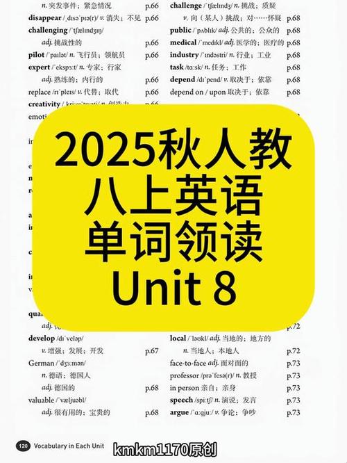 人教版八年级下册英语单词表