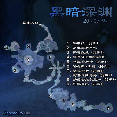 黑暗深渊副本路线图