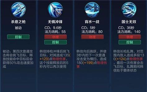 韩信抓人时的连招技巧