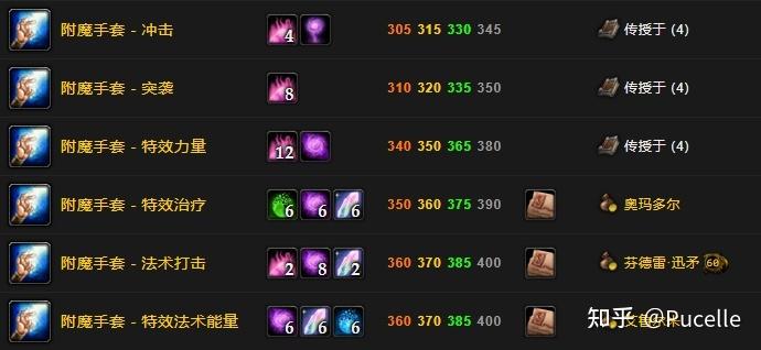 魔兽世界怀旧服秘药附魔