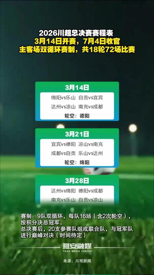 今日川超比赛直播时间 今日川超比赛直播时间