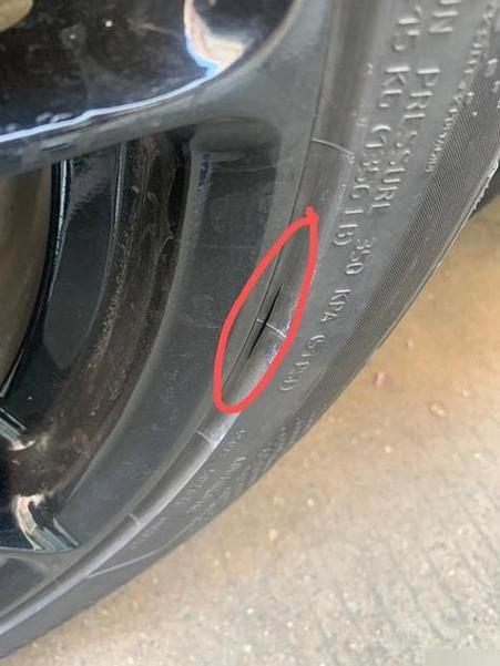 轮胎侧面破了一个口子能补吗