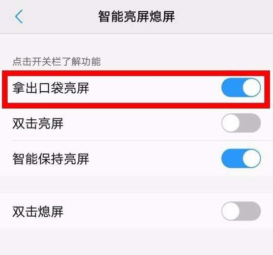 vivo手机有抬起亮屏吗