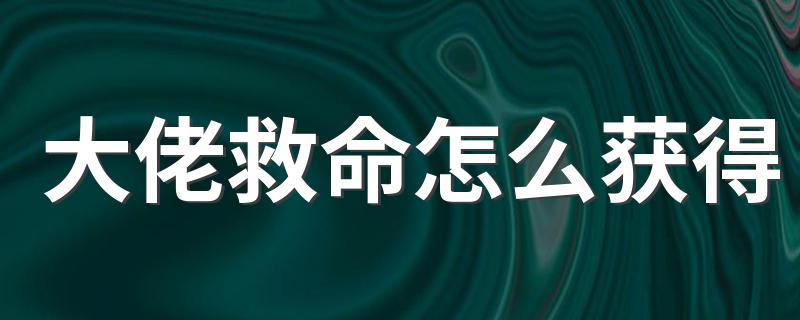 大佬救命