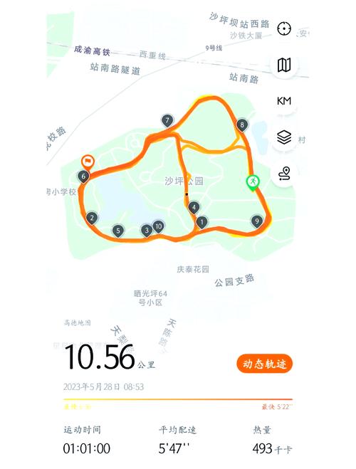 花式跑步轨迹图