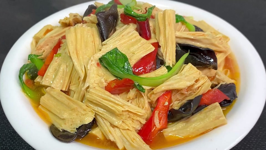 腐竹烧豆腐