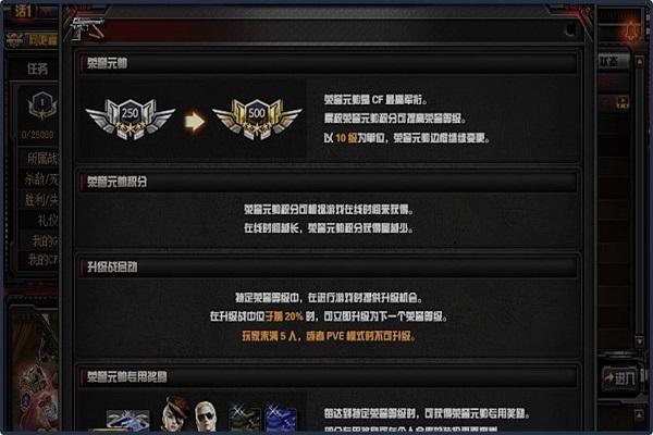 穿越火线荣誉背景怎么解锁