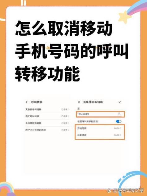 呼叫转移解除方法