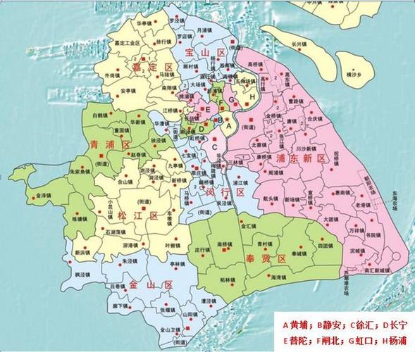 上海市地图区域划分