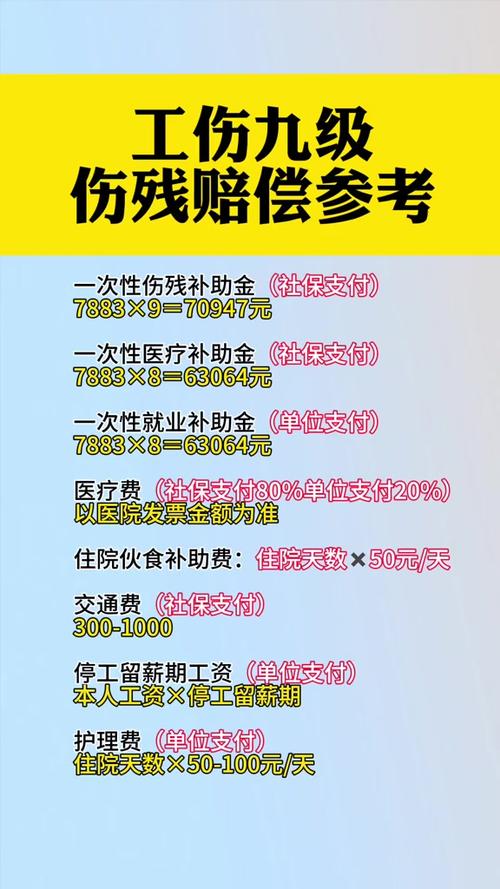 9级伤残赔偿价格表