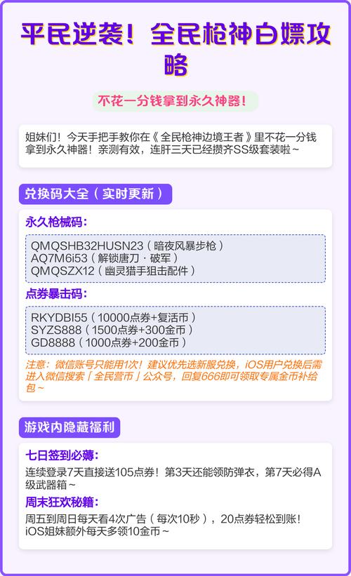 全民枪神官方兑换码3月份兑换截图2