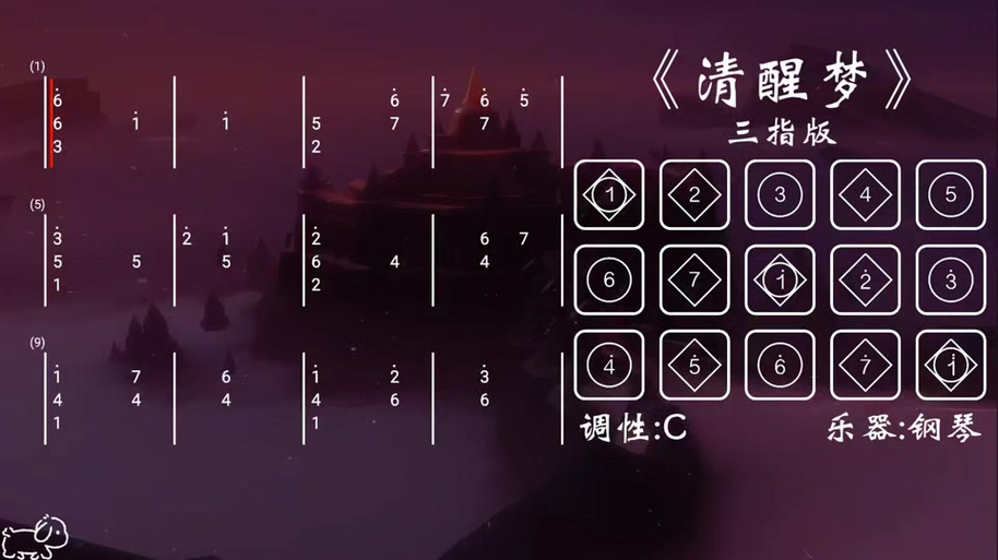 光遇游戏简谱 光遇游戏简谱