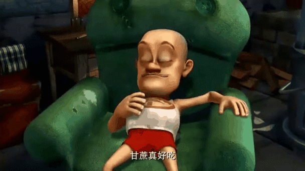 挺大肚子的光头强