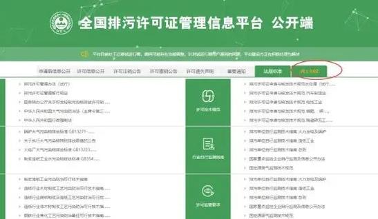 全国排污许可证管理信息平台
