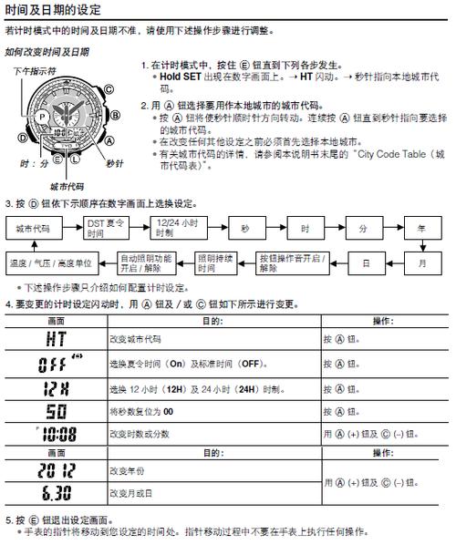 手表使用说明书截图2