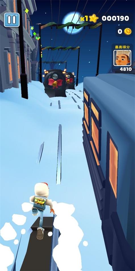 地铁跑酷雪地变速版
