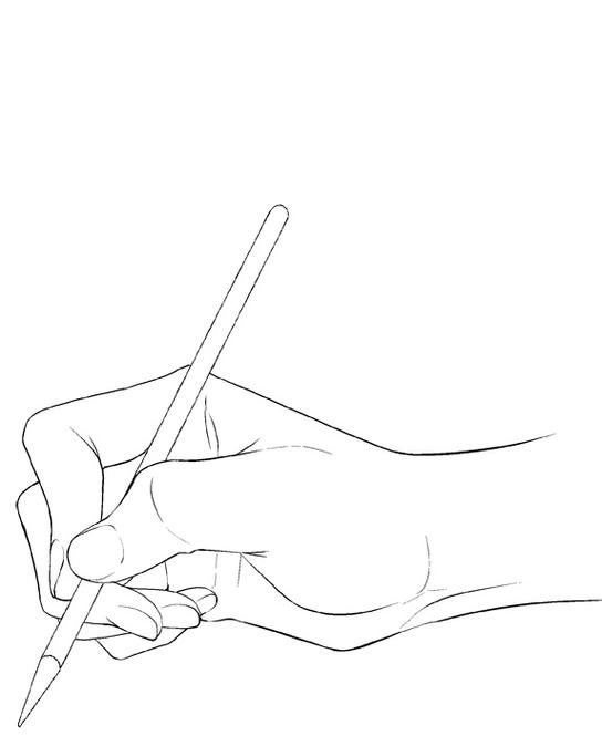怎么握笔手不抖