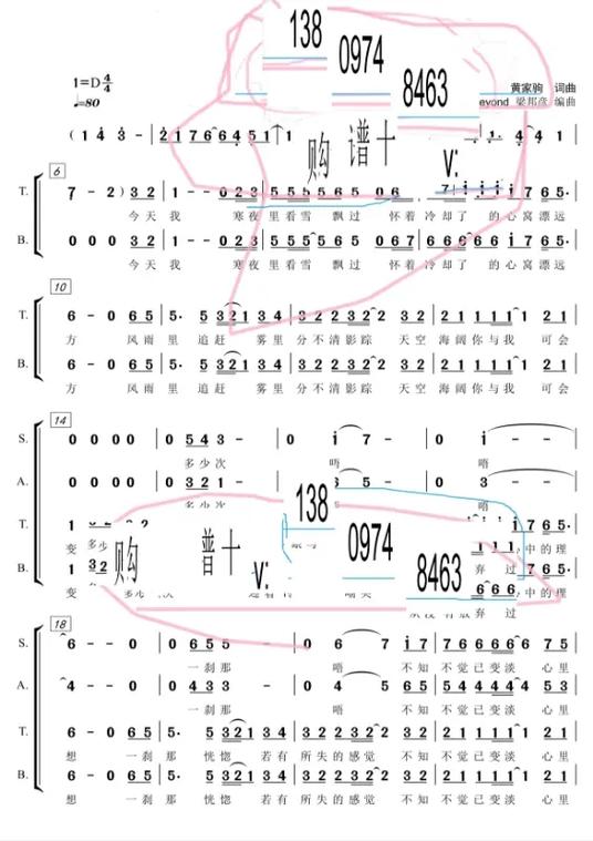 凉凉笛子简谱截图3