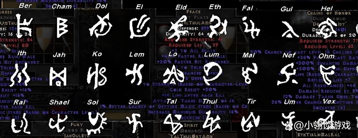 暗黑破坏神2重制版符文之语大全图解