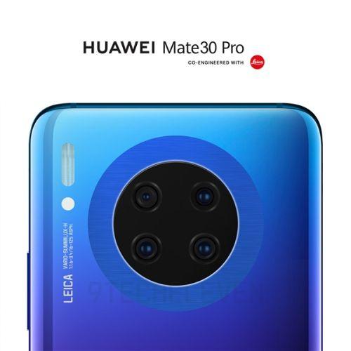 华为圆形四摄像头手机