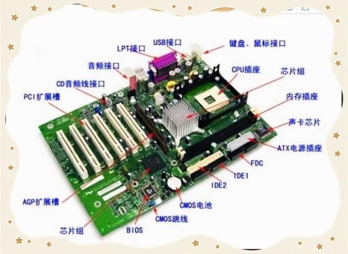 台式机主机内部结构图