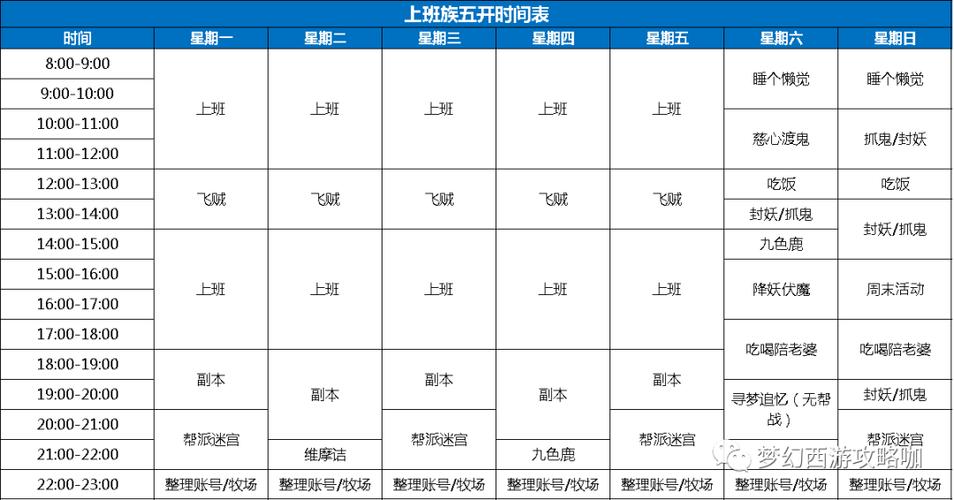 梦幻西游开服时间表
