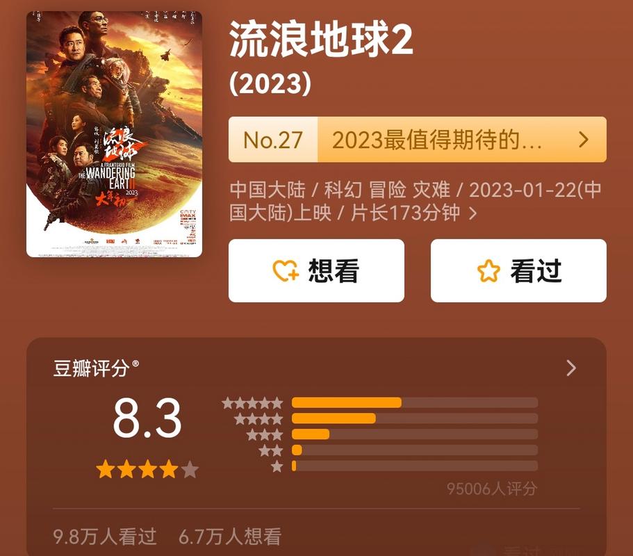 流浪地球豆瓣评分多少