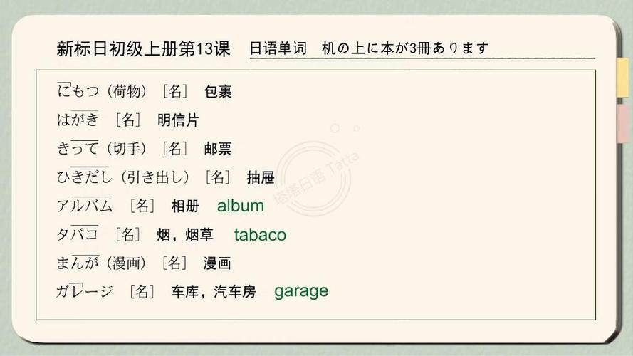 新标日初级单词打印版截图2