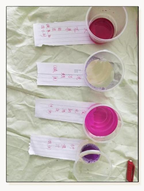 科学小实验颜色变变变