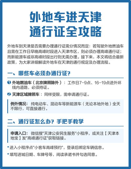 天津申请外地车免限行通行证