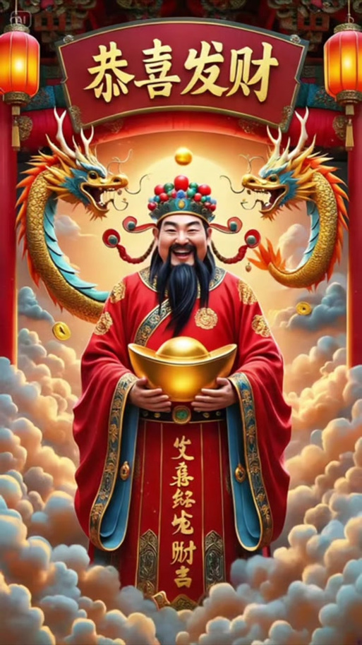 摇财神到技巧