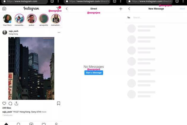 instagram网页