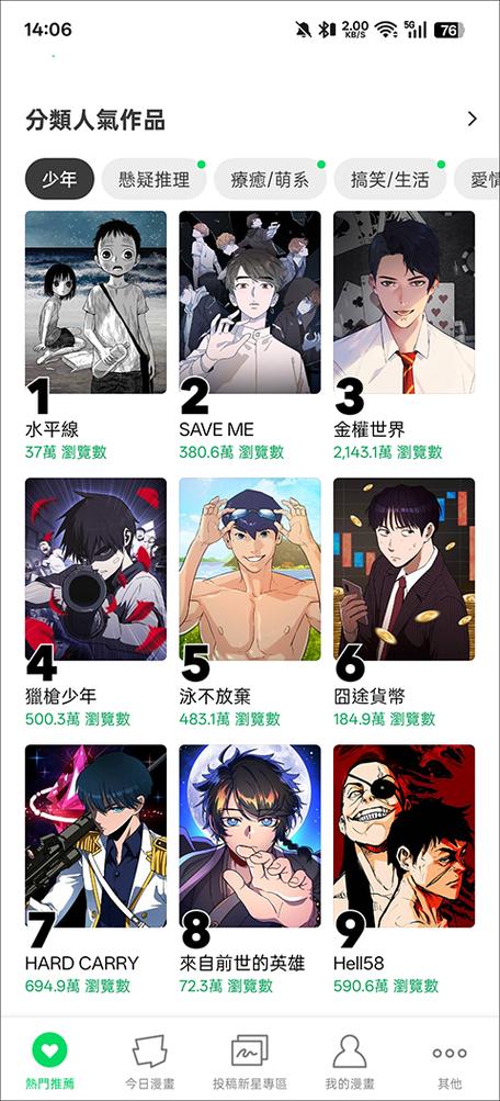 webtoon漫画韩国官网截图2