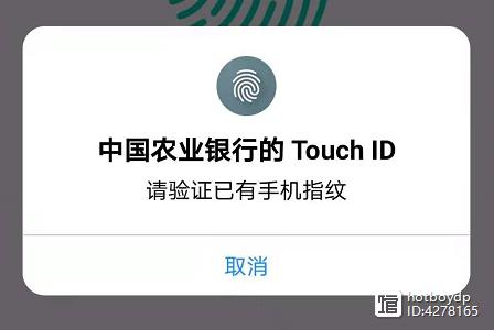 农行app指纹登录截图3