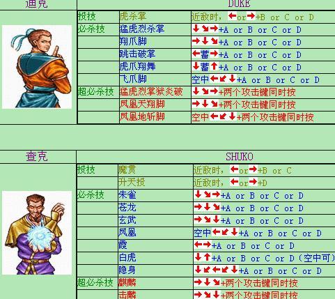 格斗双截龙连招截图2