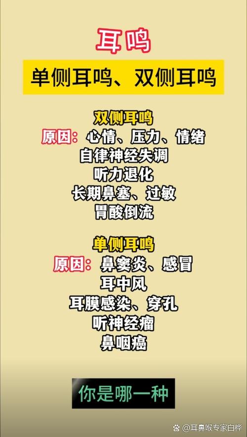 单侧耳鸣是什么原因引起的