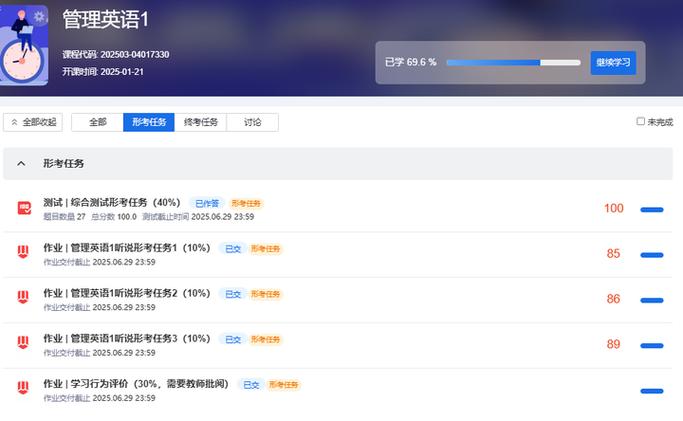 国家开放大学管理英语1答案