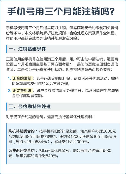 三个月手机号自动注销吗