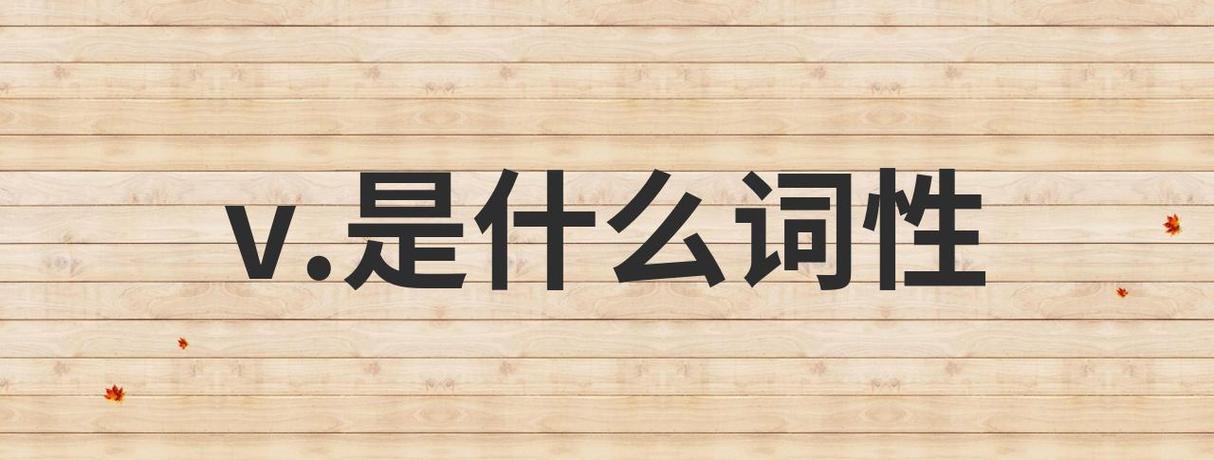 v是表示什么词性