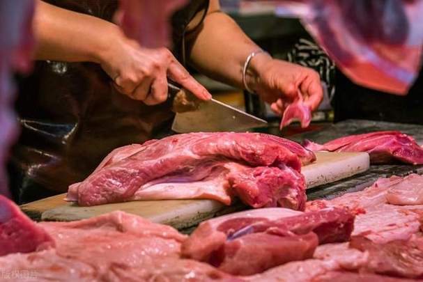 猪肉摊图片